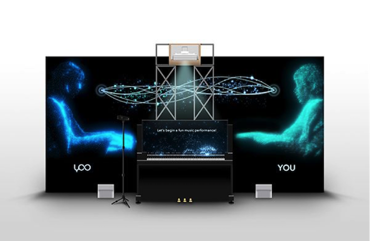雅馬哈聯(lián)手博報堂i-Studio展出實驗性人工智能音樂裝置“與YOO合奏”